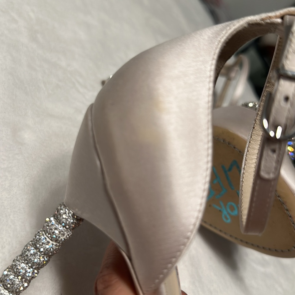 Sophia Webster White - Silver SZ 11 / 41 Royalty Sandles Crystal Heels - Picture 16 of 16